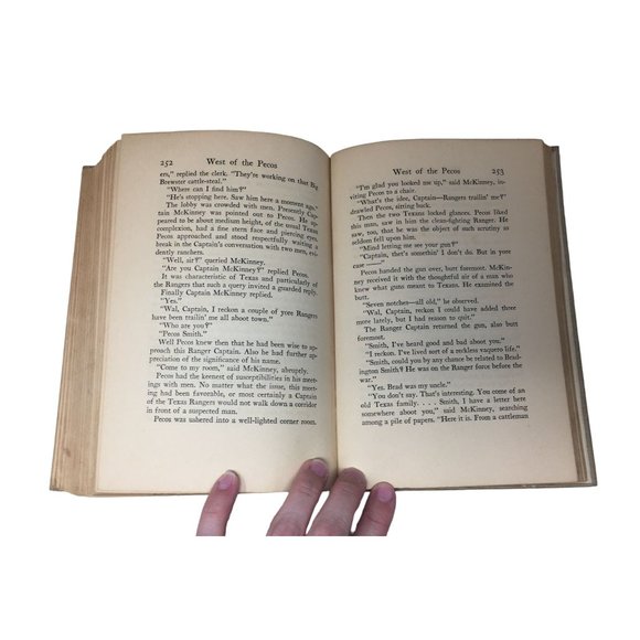 West of the Pecos by Zane Grey Hardcover Book - Picture 15 of 16